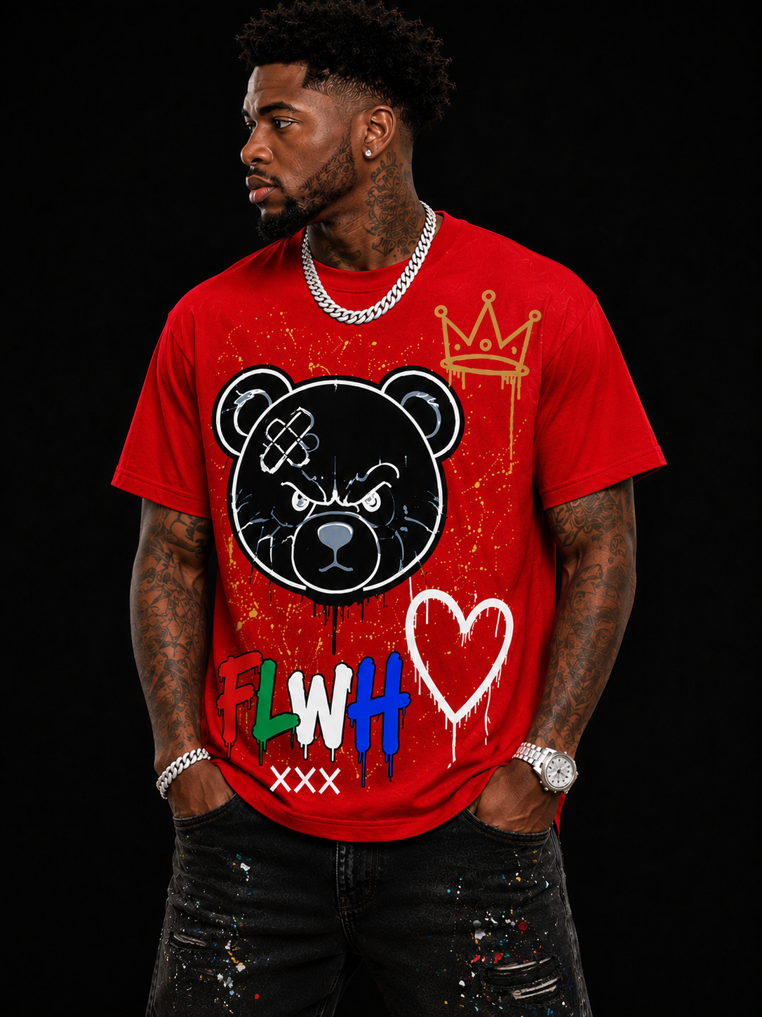 Scarred Bear Graphic Tee