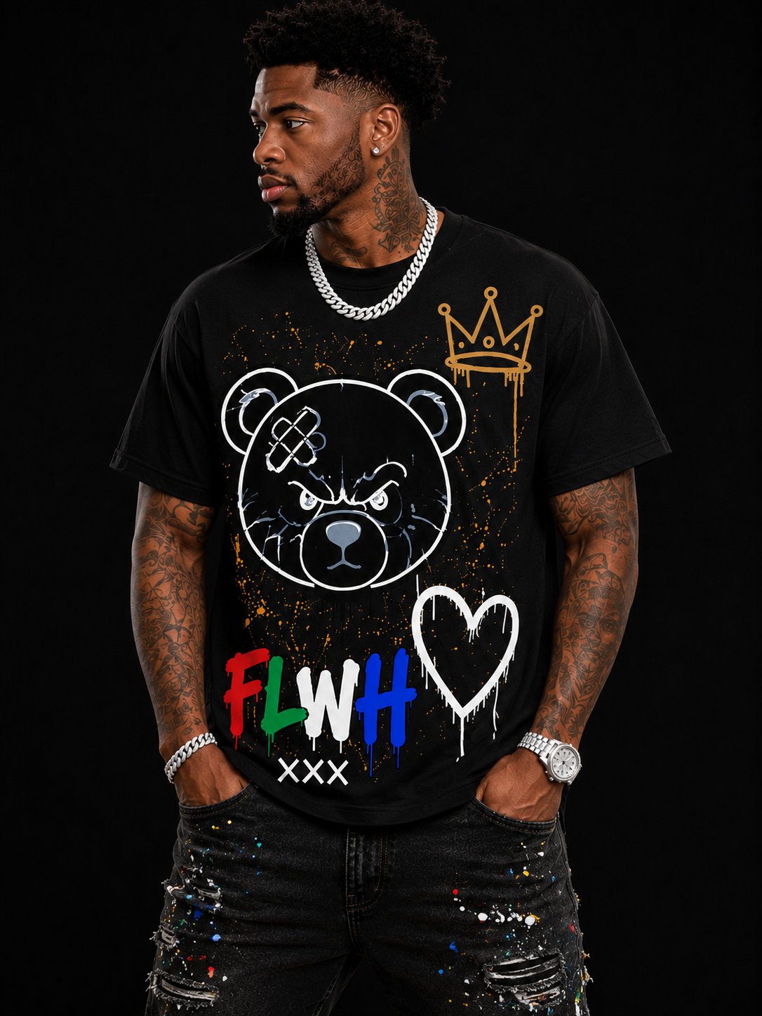 Scarred Bear Graphic Tee